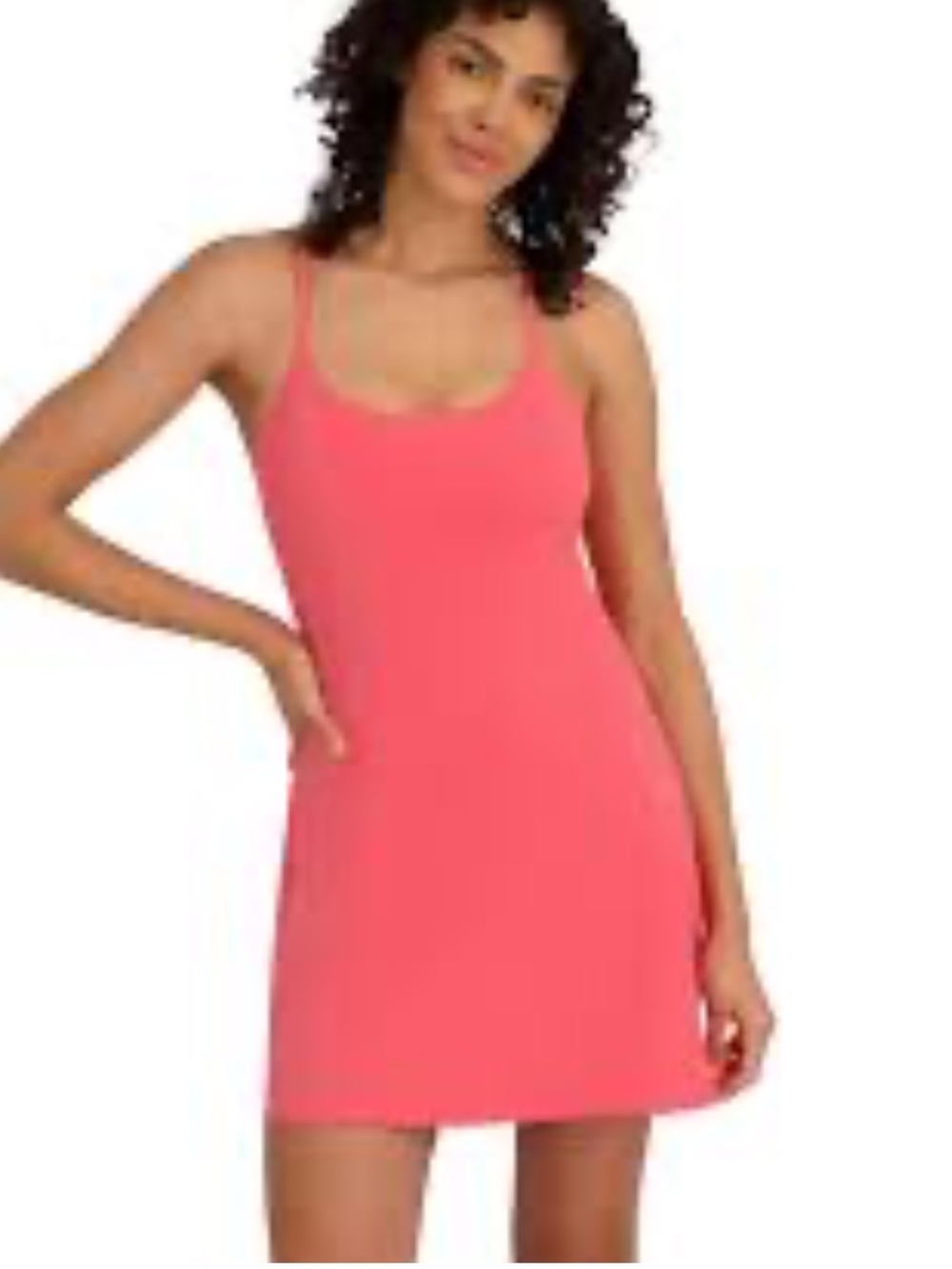 Outdoor Voices Coral Pink Slip Dress